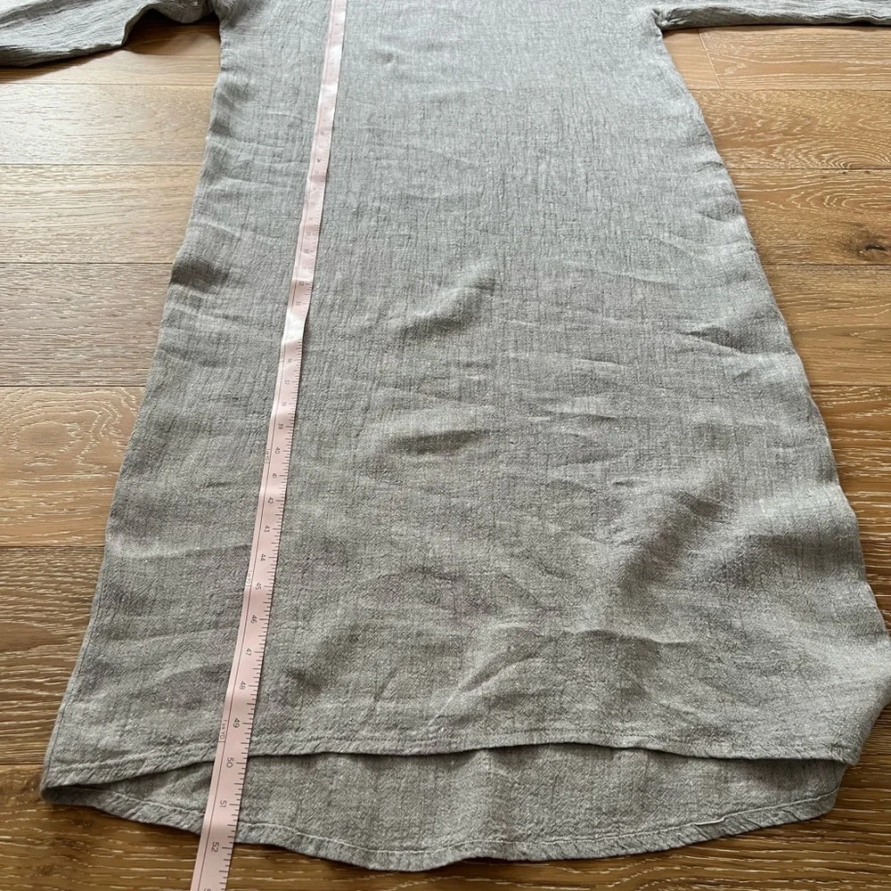 Elizabeth Suzann Lara Linen Grey Long Dress sz. XS - Picture 9 of 11